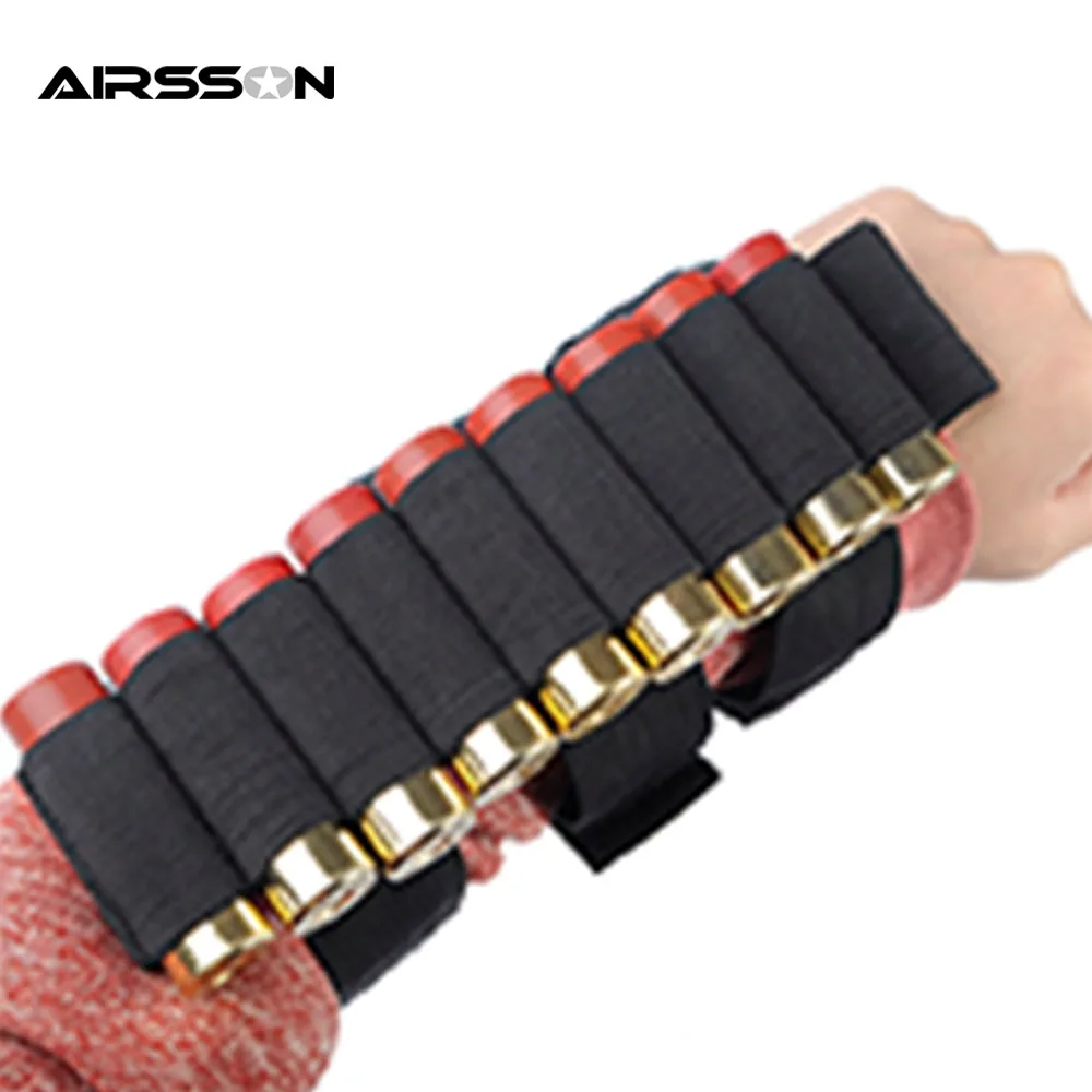 Airsson Hunting 10 Rounds Ammo Pouch Armband Carrier Tactical Shooting