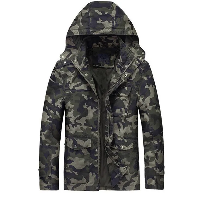 

Camouflage Mrmy Jacket 2017 New Hot Selling Leisure Men Coat Tactical Slim Hooded Military Long sleeve Camouflage Mrmy Jacket