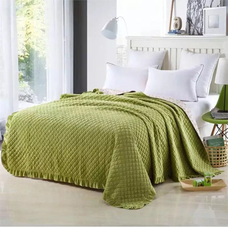 

Autumn Embossed blanket 200*230cm Crystal velvet quilted bed cover soft bedspread cobertor summer comforter bedding home textile