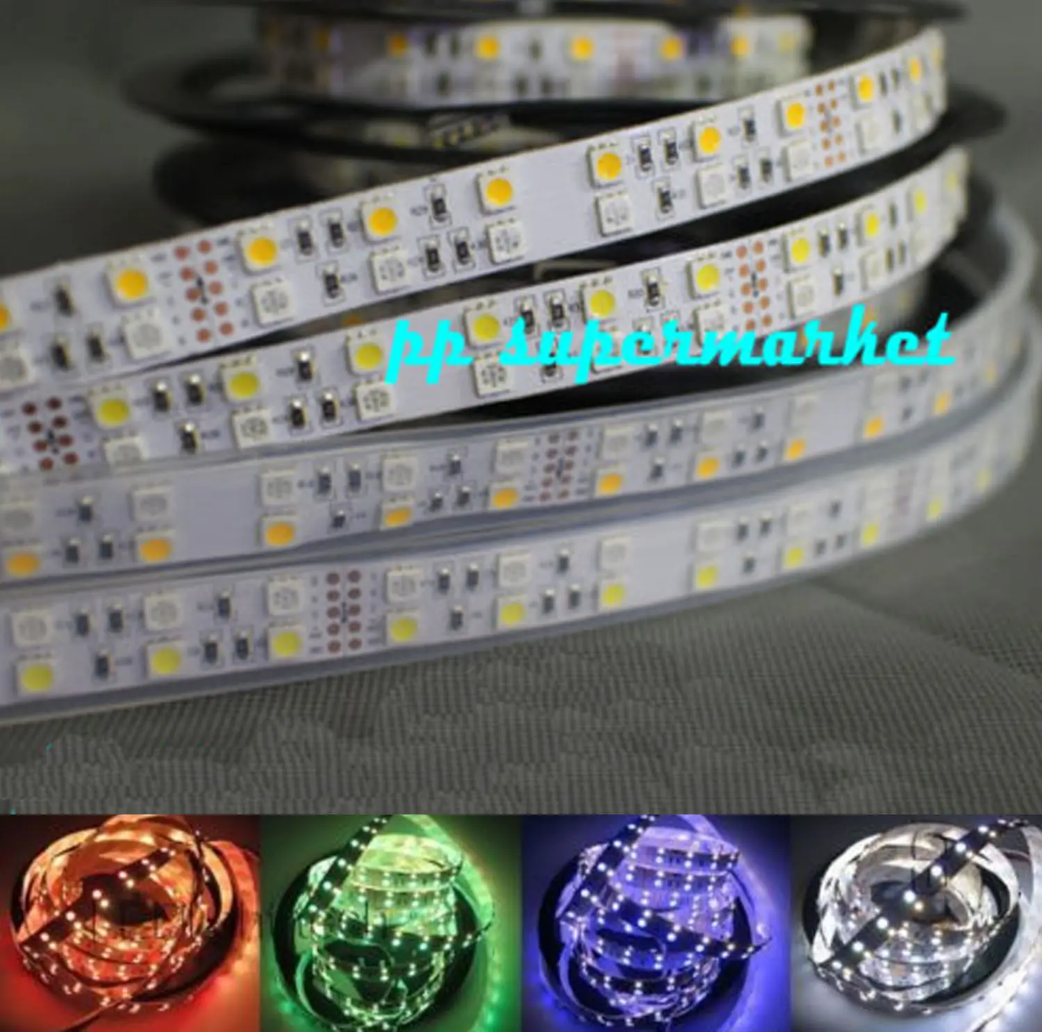 5 м Двухрядные 5050 SMD 600 RGBW/RGBWW RGB белый гибкая светодиодная лента свет 120 светодиодный/M IP20/IP66