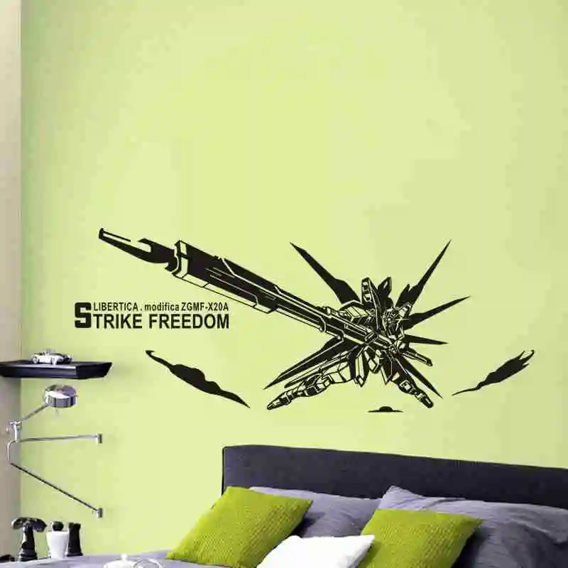 Настенная Наклейка GUNDAM Виниловая наклейка на стену Декор домашнее декоративное
