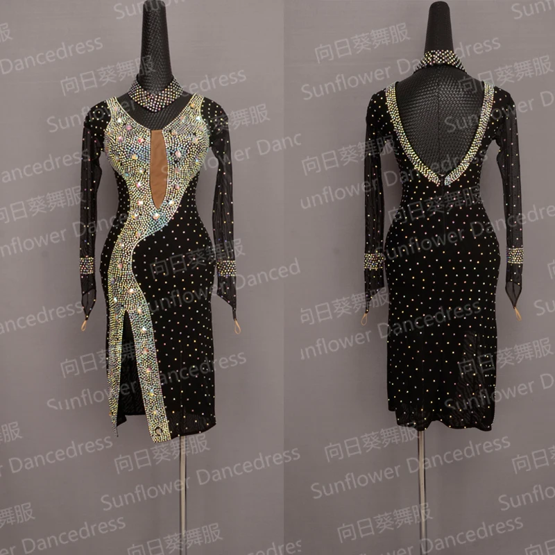 

NEW!Latin dance dress,tango salsa samba dancing dress, latin dance wear , cha-cha dancewear Latin Dance robe de danse