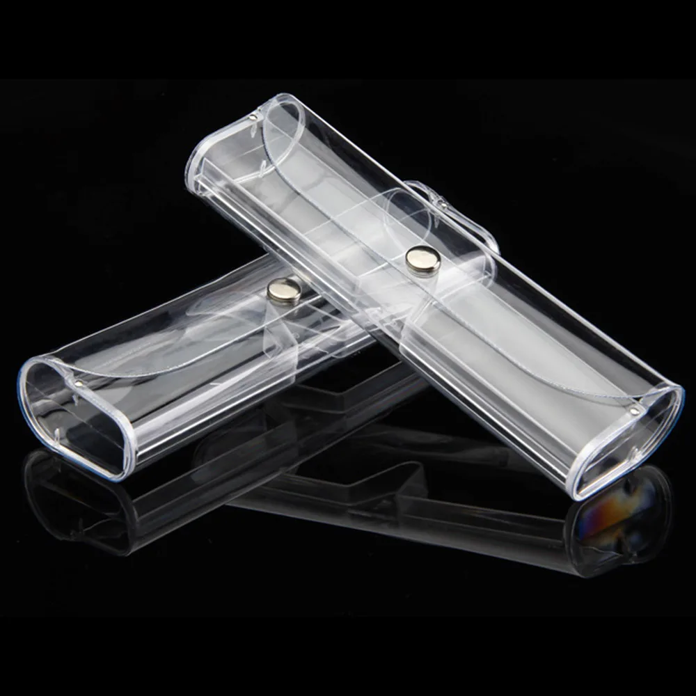 Plastic Ultralight Boxes Portable Transparent Reading Glasses Cases For Women Men Unisex Clear Slim Glasses Cases for Presbyopic