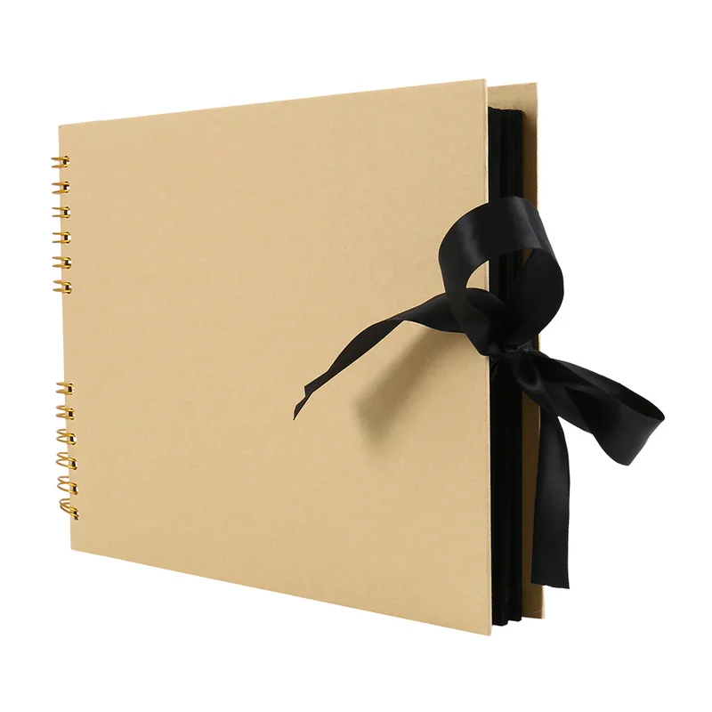 

Black Photo Albums Scrapbook for Photoalbum Craft Paper DIY Scrapbooking Wedding Picture Photos Holder Anniversary Gifts 80 Page