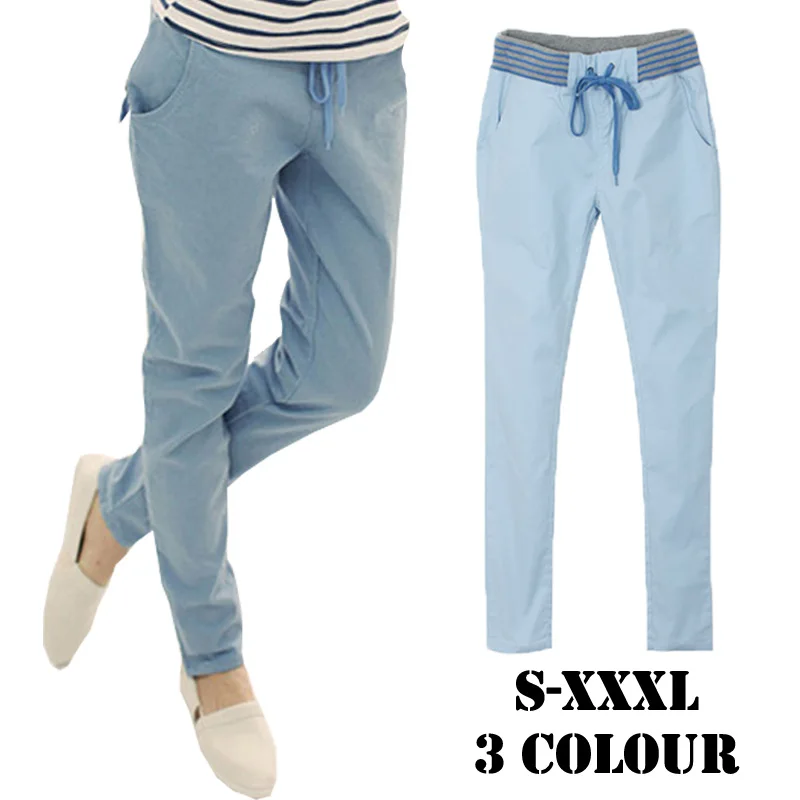 Harem pants capri trousers women linen leggings summer