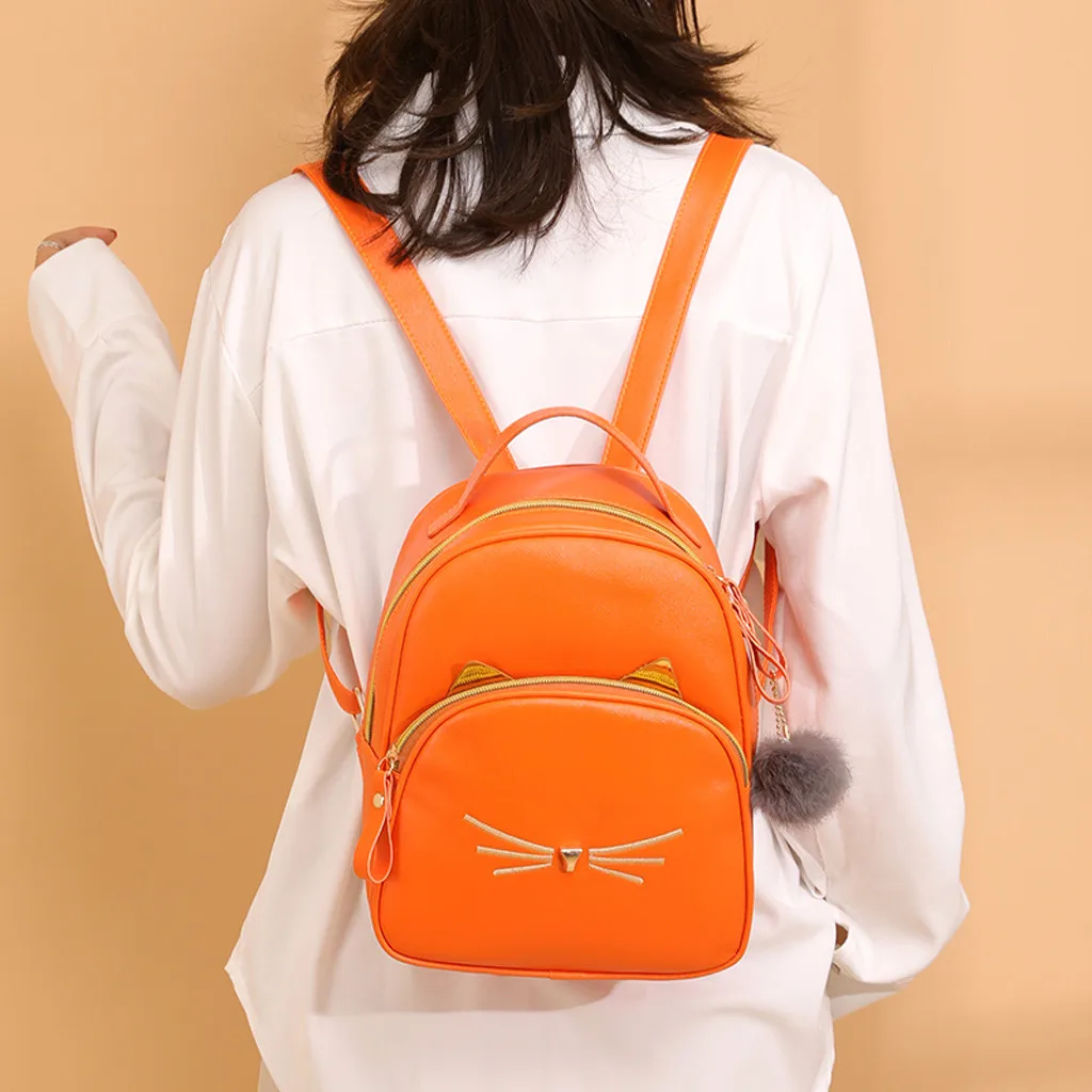 OCARDIAN женский рюкзак из искусственной кожи, Женская мода, одноцветная школьная сумка на плечо для студентов, вместительная 5M27
