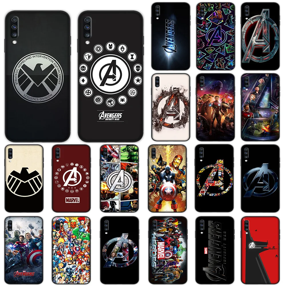 

Marvel Avengers Logo Soft Case for Samsung Galaxy A5 A6 A7 A8 A9 Plus A10 A20 A30 A40 A50 A60 A70 M40 Cover