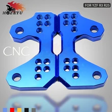 Motorcycle Rearset Rear Replacement Base Mounting Bracket Plate CNC for yamaha YZF-R3 YZF R3 R25 YZF-R25 YZFR25 YZFR3 2015 2016 Motorcycle Rearset Rear Replacement Base Mounting Bracket Plate CNC for yamaha YZF-R3 YZF R3 R25 YZF-R25 YZFR25 YZFR3 2015 2016