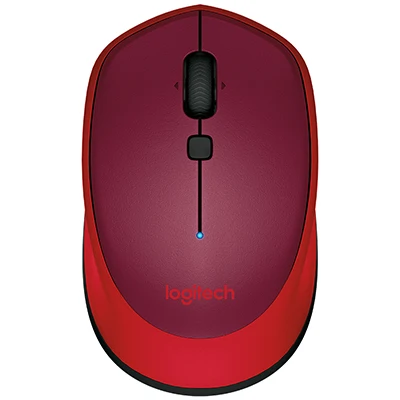 Беспроводная мышь logitech M336, симметричный дизайн, Bluetooth, цветная мышь, 1000 dpi, оптическая, для офиса и дома - Цвет: Red without package