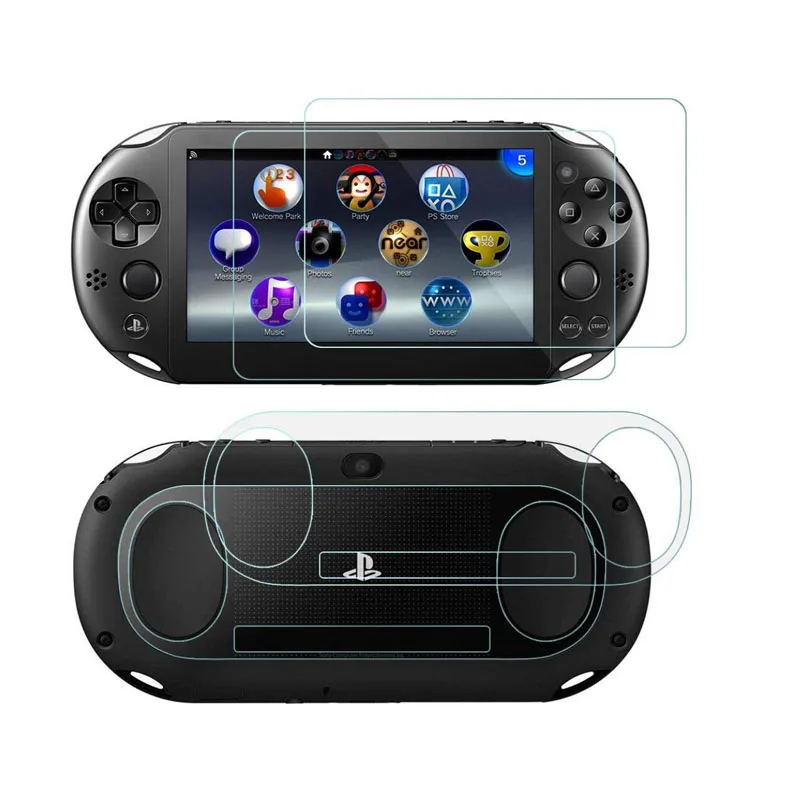 

1/2pcs Tempered Glass Front+Back Screen Protector Film Protective Cover Guard for Sony PlayStation Psvita PS Vita PSV 2000 Slim