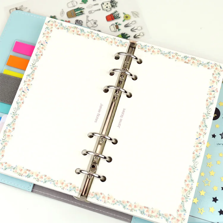 Jamie notes creative spiral notebook filler papers for dokibook planner inside page inner core daily organizer agenda stationery