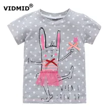 VIDMID 2 10 years baby Girl t shirt big Girls tee shirts for children girl blouse