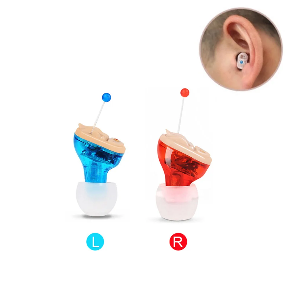 Мини Внутренний невидимый слуховой аппарат, беспроводные слуховые аппараты, Регулируемый тон, Лучший усилитель звука, инструменты для ухода за ушами, левое/правое ухо