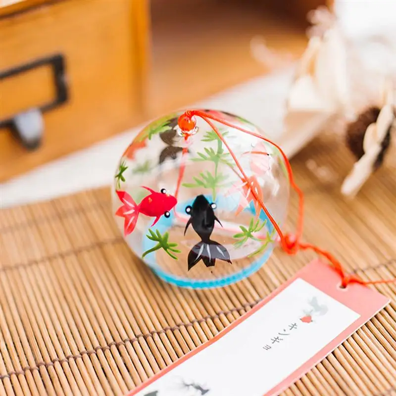 Стеклянные Колокольчики в японском стиле колокольчики ветра простые и красивые этикетки колокольчики ветра(узор 2