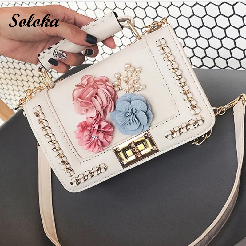 Buy Beautiful Women Handmade Flowers Bags Mini