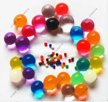 

100pcs 10-12mm Pearl Shape Soft Crystal Soil Mud Kids Toy Grow Water Balls Hydrogel Gel Water Beads Plant Cultivate Home Decor