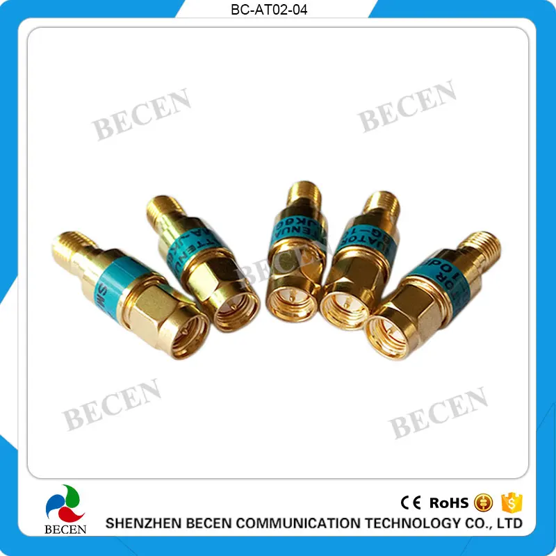 BECEN 2W SMA-JK Коаксиальный RF аттенюатор, DC до 6,0 GHz, 1db, 2db, 3db, 5db, 6db, 10db, 15db, 20db, 30dB