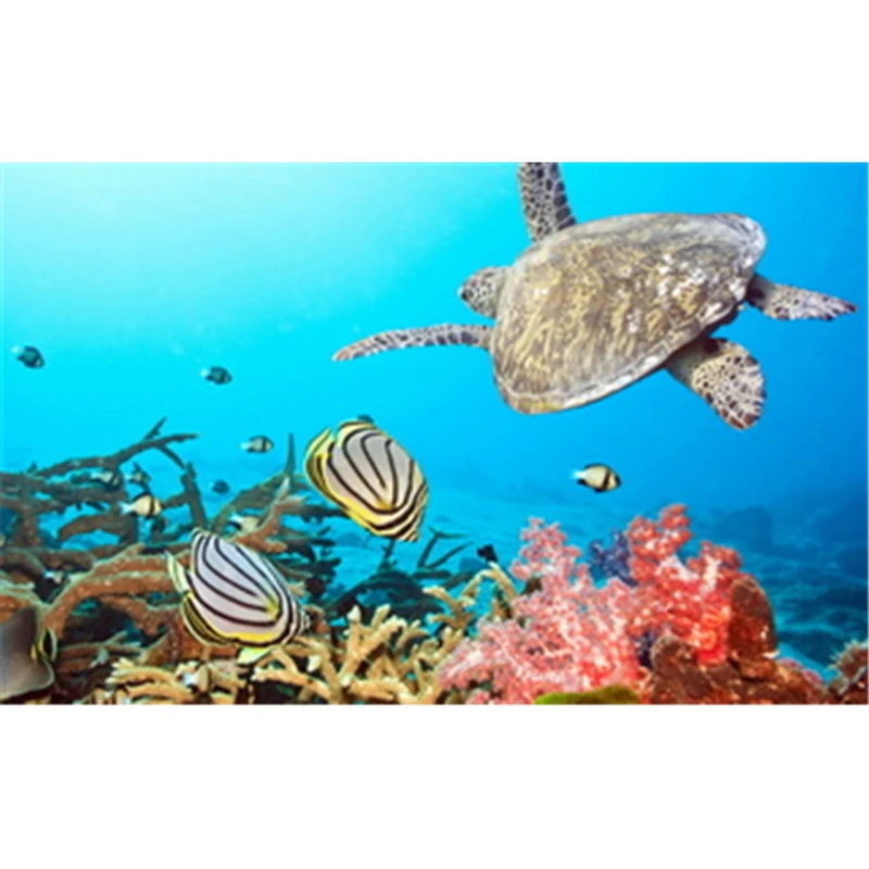 

The new home Decor Diamond Painting Needlework Cross Stitch animal 5d Rhinestone Square drill Diamond embroidery sea turtle C748