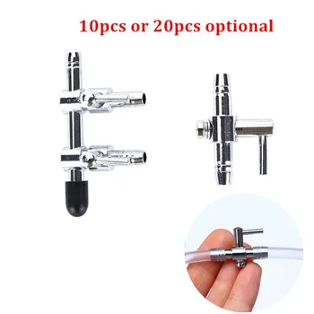 

Stainless Steel Aquarium Air Flow Switch Control Valve Adjustable Air Tube Divider Control Valve Used With Air Pump For Tube 4mm