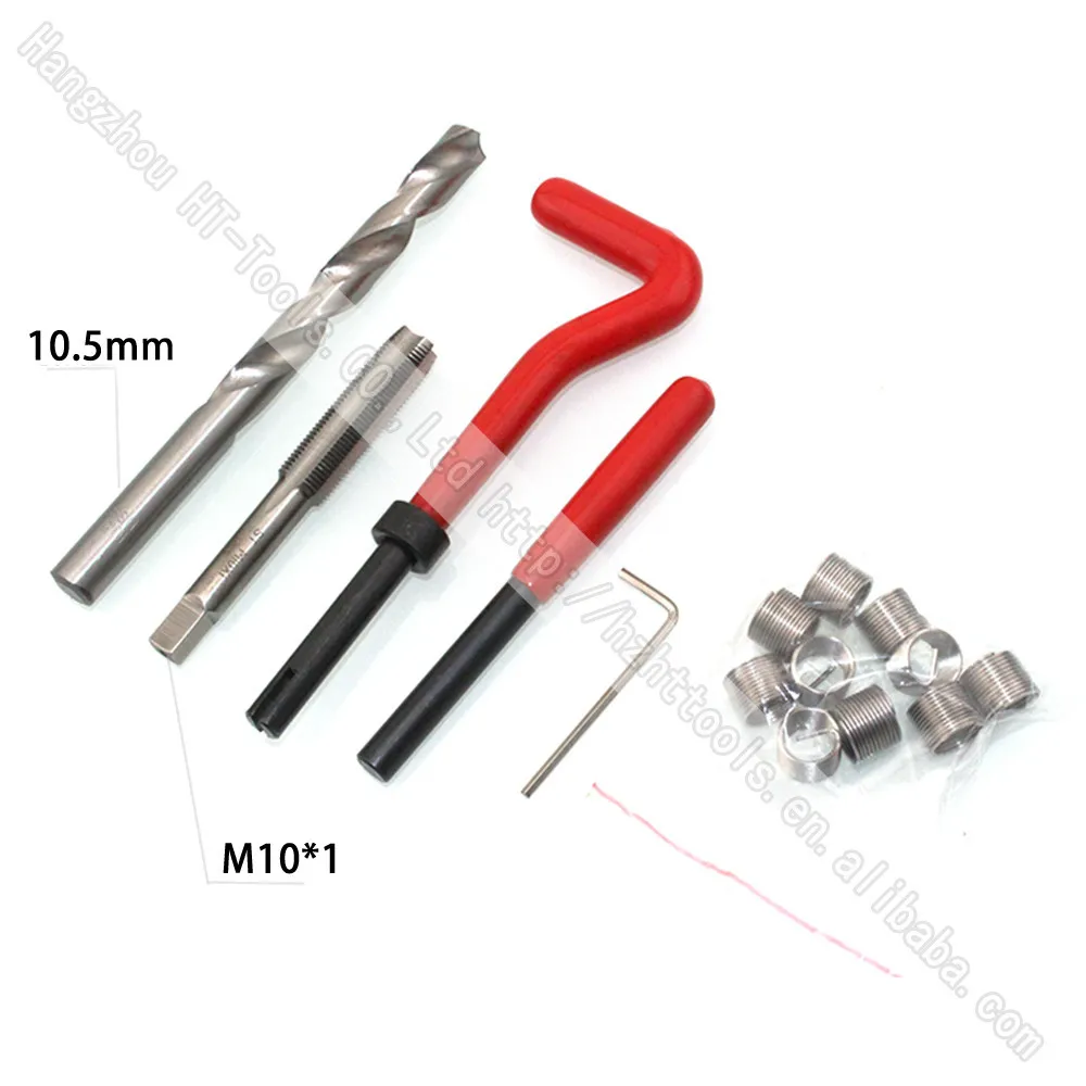 15CS Thread Repair Tool Kit Set Auto Car Tool Helical Coil Set M10*1in