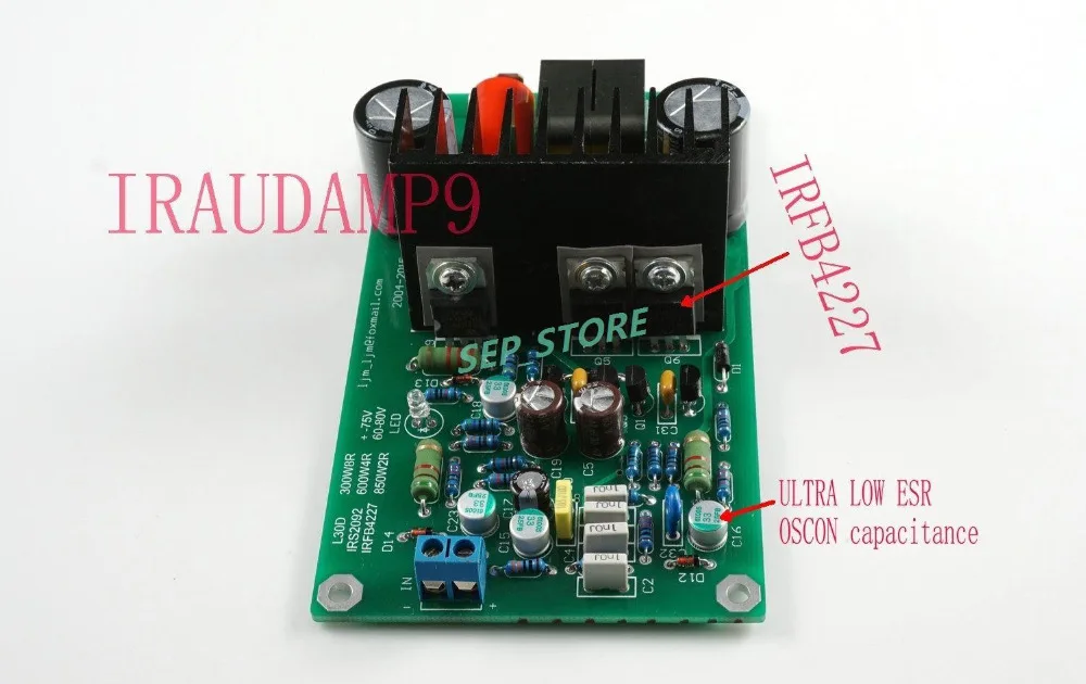 

LJM Assembled L30D 850W Digital Mono Amplifier Board IRS2092 IRFB4227