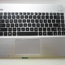 Полный ASUS K450J X450J A450J Серебряный C крышка с сенсорной панелью ноутбук клавиатура набор из США