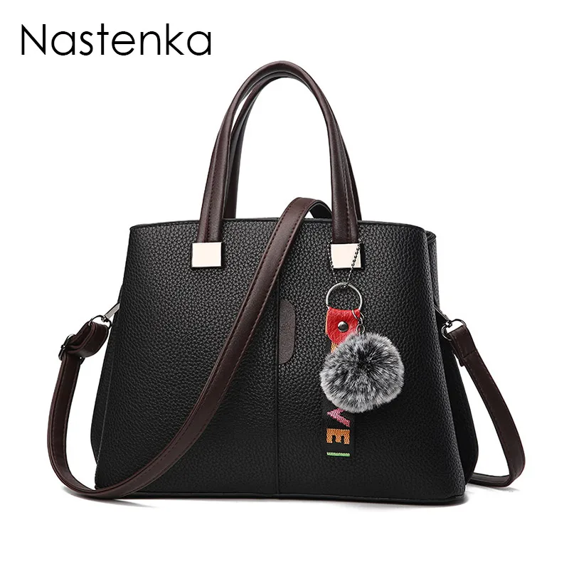 

Nastenka Women Handbag Fashion Tote Bags Top-Handle Bags Female 2018 Handbags Sac Femme Luxury Leather Lady Shoulder Bag Tote