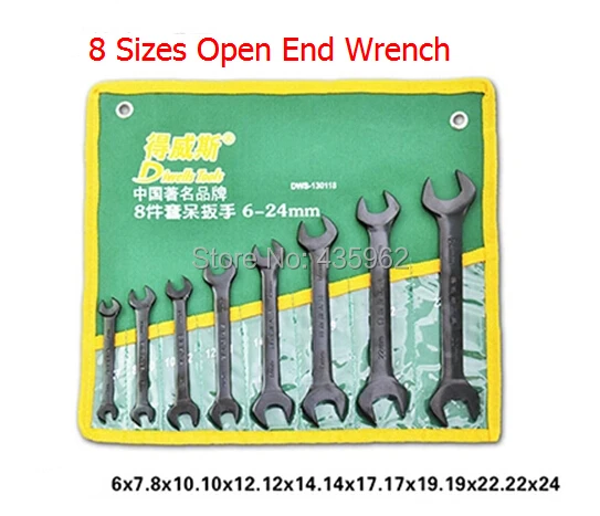 

8 sizes open end wrench spanner set Bicycle Repair Tool