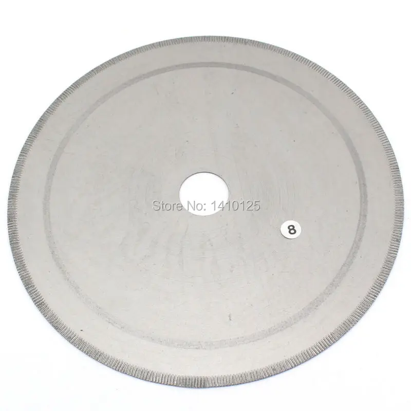 

8" inch 200 mm Notched Rim Thickness 0.7mm Lapidary Diamond Saw Blade Rock Slab Arbor 5/8" 16mm With Bushing 1/2" for Gems Agate