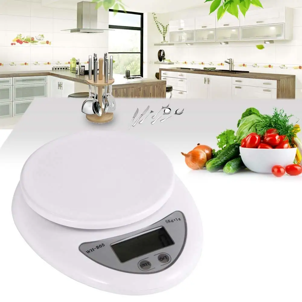 Accurate Digital Household Electronic Scale 5000g/1g 5kg Food Diet Postal Balance Measuring Weight LED Electronic Scale