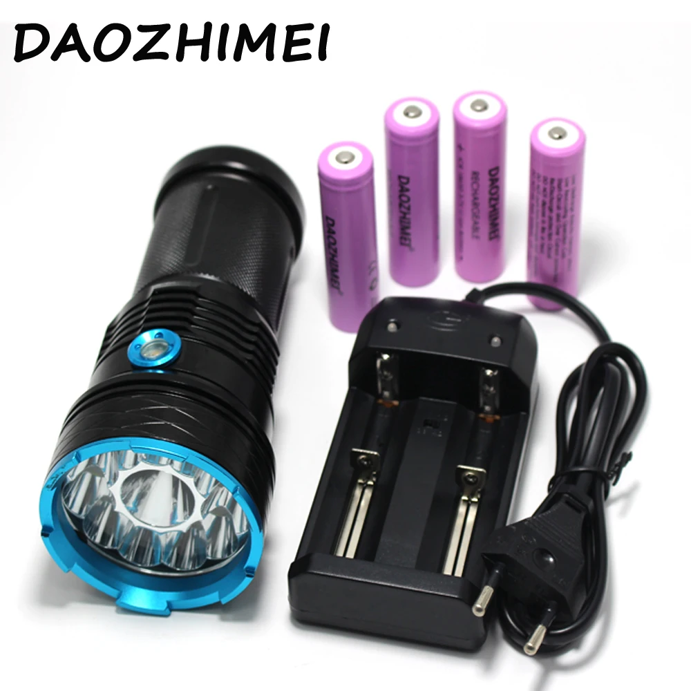 25000 lumens light King 12T6 LED flash light 12*XM-L T6 LED Flashlight Torch Lamp Light For Hunting Camping 25000 lumens light King 12T6 LED flash light 12*XM-L T6 LED Flashlight Torch Lamp Light For Hunting Camping
