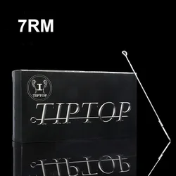 50PCS TIPTOP Premium Tattoo Needles 7RM Disposable Sterilze 7 Round Magnum Curved Tattoo Needles Free Shipping