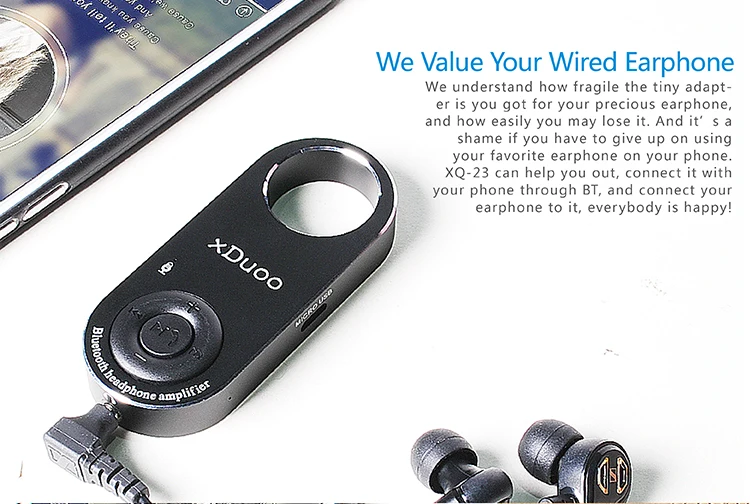 AK XDUOO XQ 23 High Performance Bluetooth Portable WM8955 DAC Headphone Amplifier Power Amplifier Cable Changing For Phone