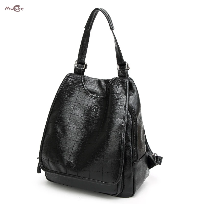 

Moccen Simple Womenl Backpacks Fashion Bags For Women Female Backpack Young Tote Solid Bag Cheap Shoulder Bag