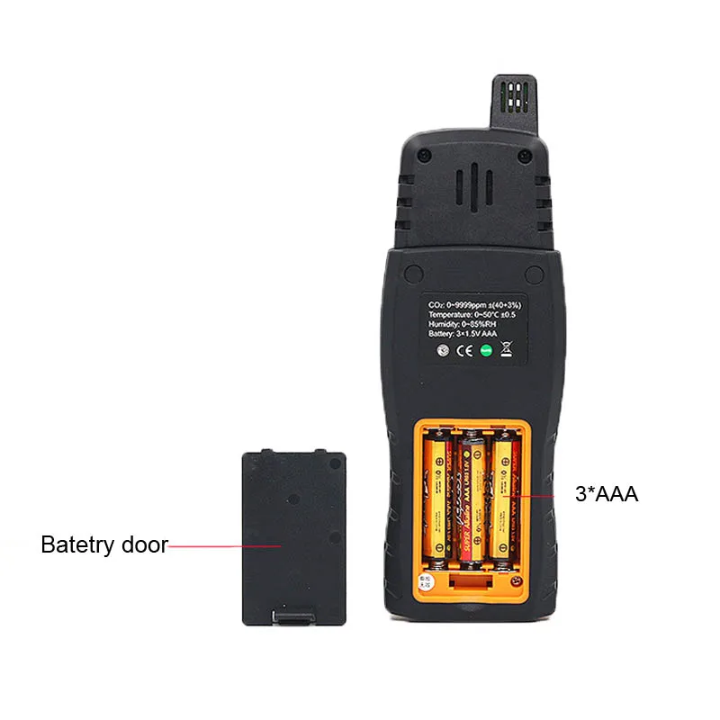  SNDWAY SW723 Portable Co2 ppm meters carbon dioxide detector Co2 air monitor multi gas analyzer 0-9