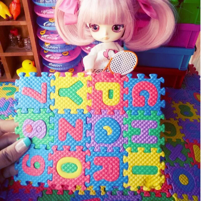 

1Set 1/6 1/12 Scale Miniature EVA Floor Mat Dollhouse Furniture for Barbies BJD Pullip Blyth Doll Accessories Toy
