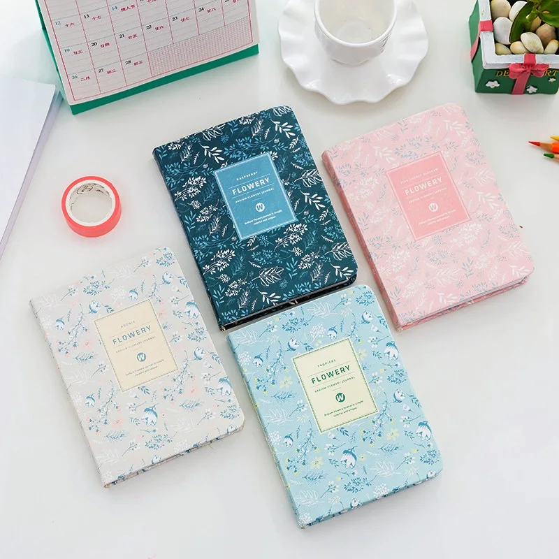 

Cute Floral Flower Schedule Diary Book Weekly Planner Mini Protable Notebook School and Office Supplies Kawaii Stationery strore