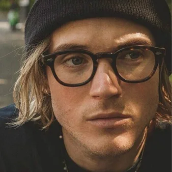 

2019 Johnny Depp Style Glasses Men Retro Vintage Prescription Glasses Women Optical Spectacle Frame Clear lens