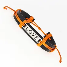 Винтаж античное серебро любовь подвески на удачу кожа желание браслеты для женщин bestfriend подарки интимные аксессуары дропшиппинг 10 цвет