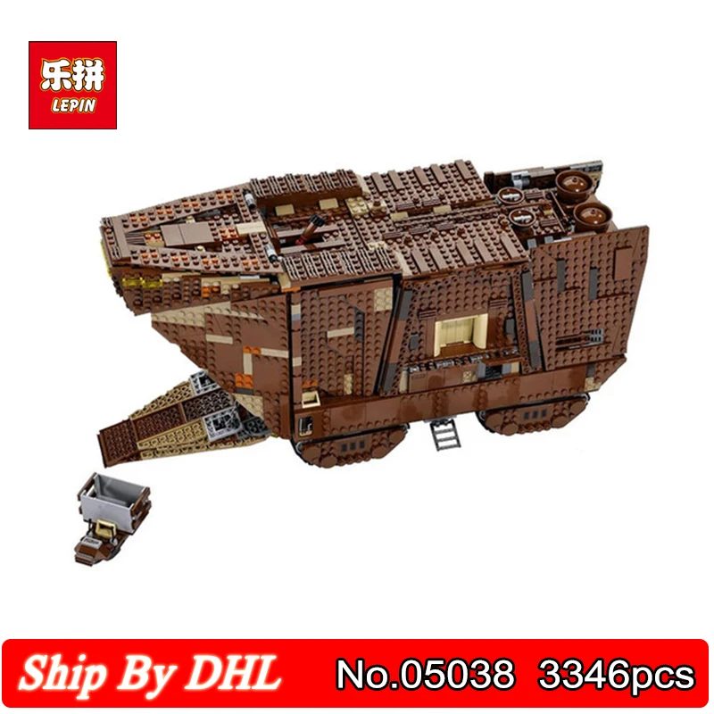 

3346Pcs Lepin 05038 Force Awakens Sandcrawler Model Building Blocks Brick Compatible LegoINGs 75059 Children Toys