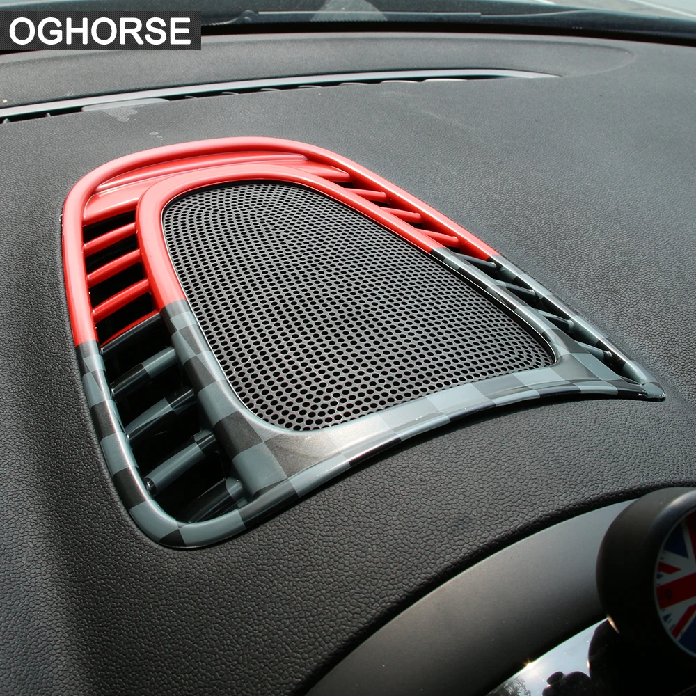 

Car Styling 1pcs Car Dashboard Central Air Outlet Decorative Shell Moulding Trim Sticker For BMW Mini Countryman F60 Accessories
