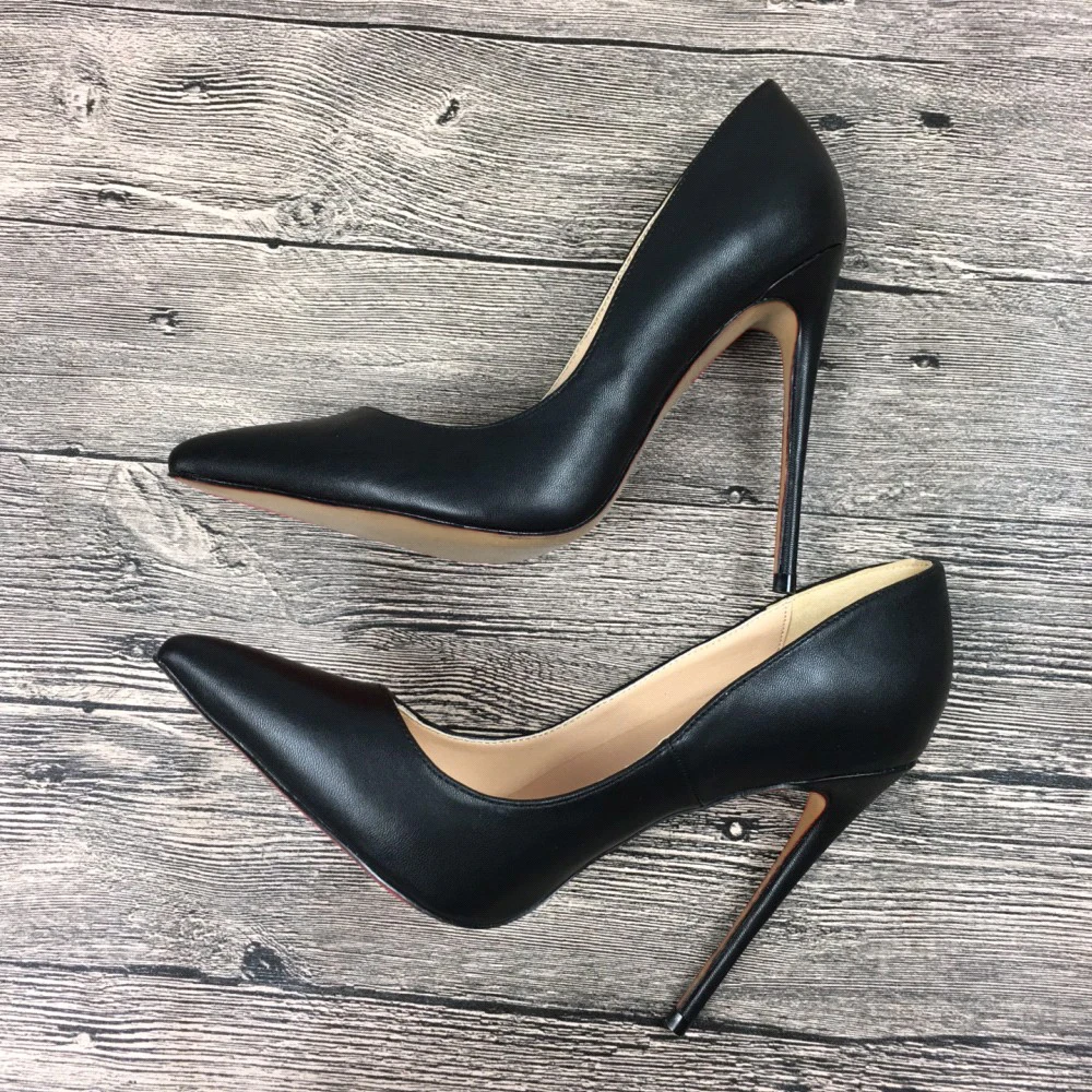Новинка; черные женские туфли на высоком каблуке; Эксклюзивная Брендовая обувь; женская обувь на высоком каблуке 10 см 12 см; профессиональная обувь