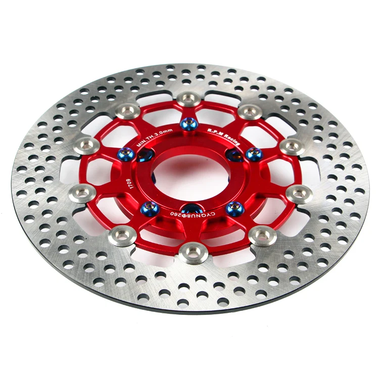

260mm Diameter Motorcycle Floating Brake Disc With Gasket(5 To 3/70mm Hole To Hole) For Yamaha Bws Cygnus Smax Modify