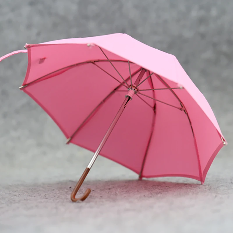 

1/6 Scale Unisex Stylish Solid Color Umbrella Women Parasol Male Umbrella Model For 12" Action Figures Body Doll Toy