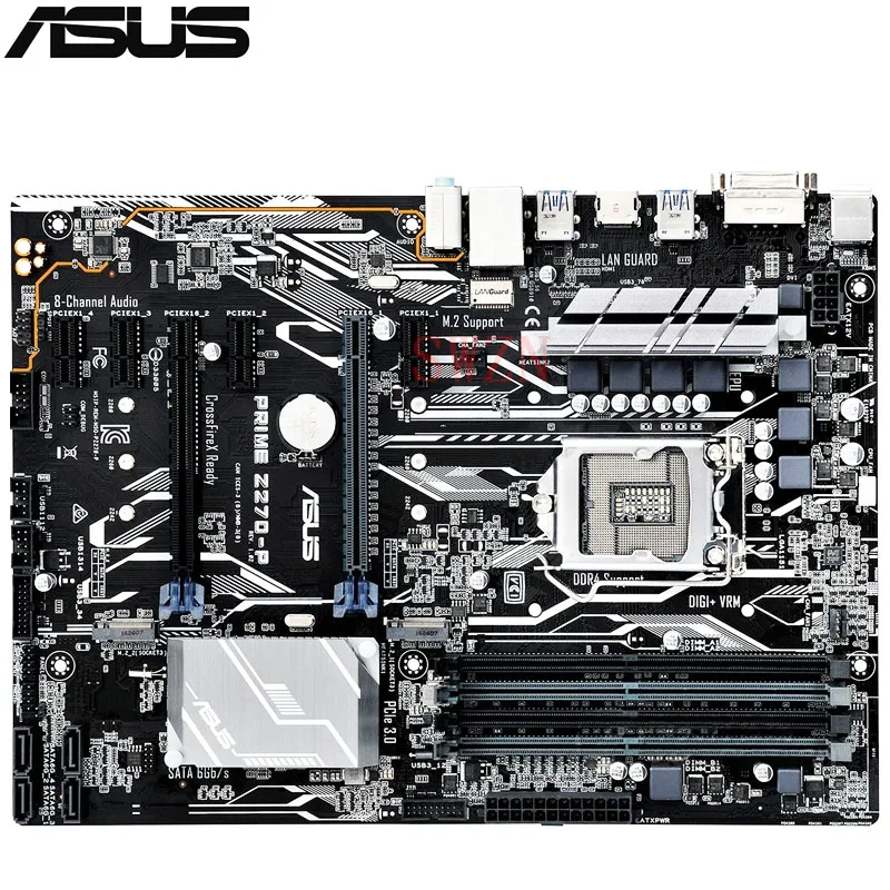 original New Desktop motherboard For ASUS PRIME Z270 P Z270 LGA1151 I7 I5 I3 4 DDR4