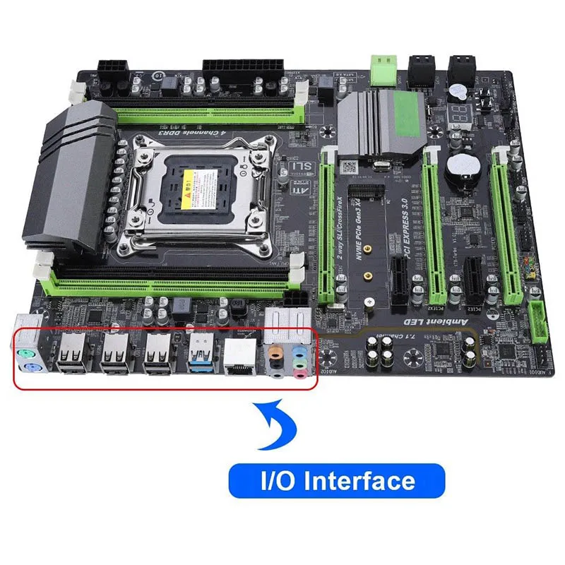 

X79T Computer Mainborad Double USB 3.0 RTL8111F Gigabit Networks Card Socket LGA 2011 SL@88