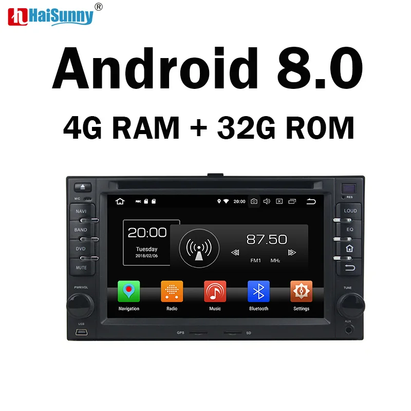 

HaiSunny 4G RAM Android 8.0 Car DVD For Kia Cerato Sportage Ceed Sorento Spectra Rio Octa Core Radio GPS Player Head Unit