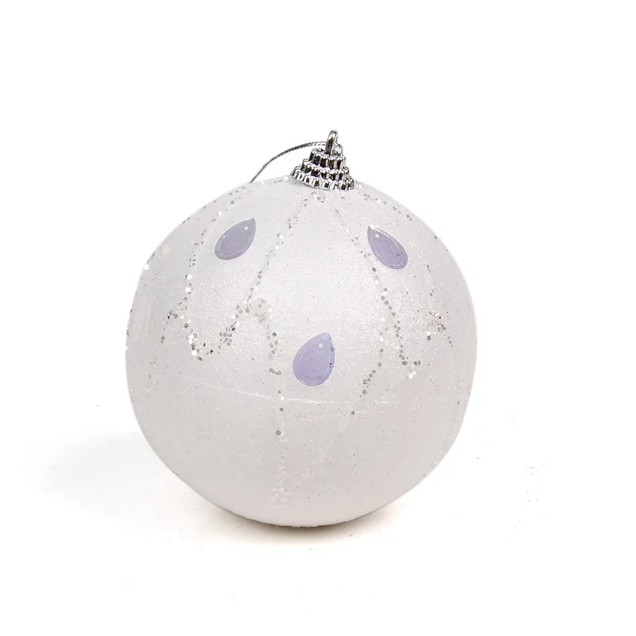 Модные Рождественские декоративные 10 см украшения из пенопластового шара для украшения рождественской елки рождественские алмазные шары для домашнего декора