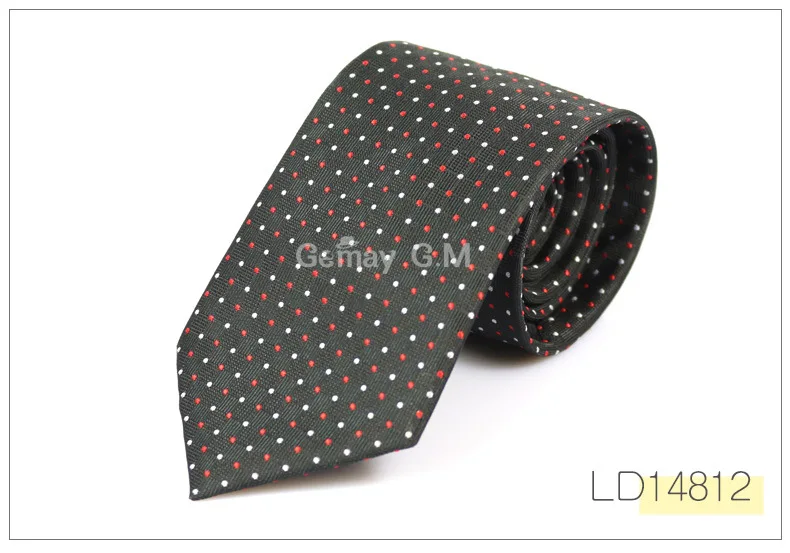 Formal Business Men's Ties Polyester Sknniy Gravatas Neck Ties For Gentlemen Dots Narrow Neckties for Men Neckwear Accessories