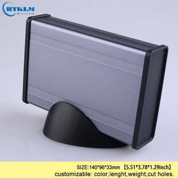 

Aluminum enclosure extruded DIY junction box handheld electronic project box outlet switch desktop enclosure 140*96*33mm